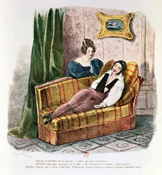 Marie Dorval (1798-1849) i rollen som Adele d